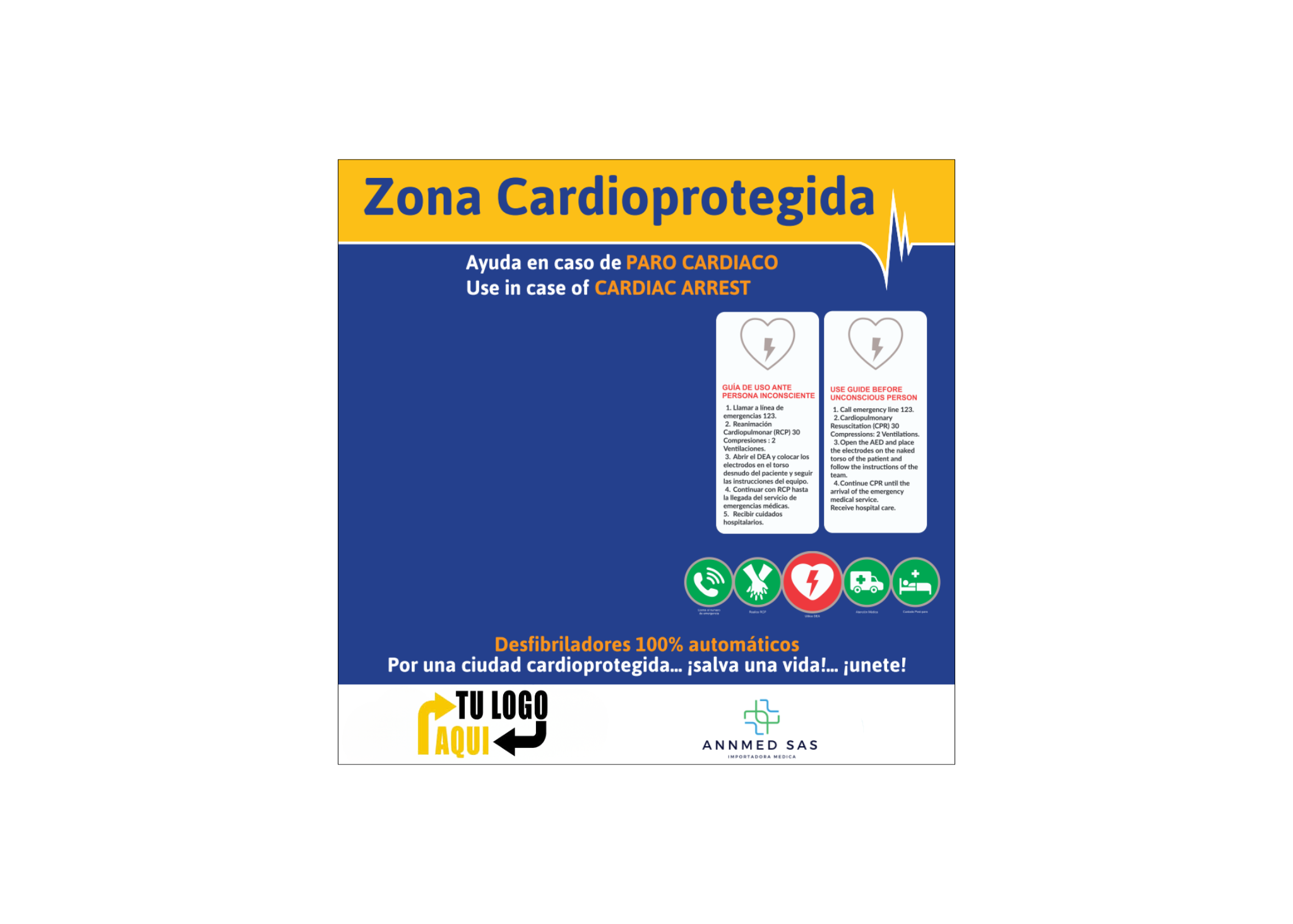 Cartel Zona Cardioprotegida Annmed